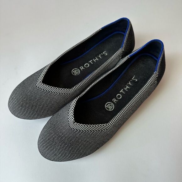 Rothy's Shoes - Rothy’s Grey Birdseye Round Toe Ballet Flats Shoes Size 8.5